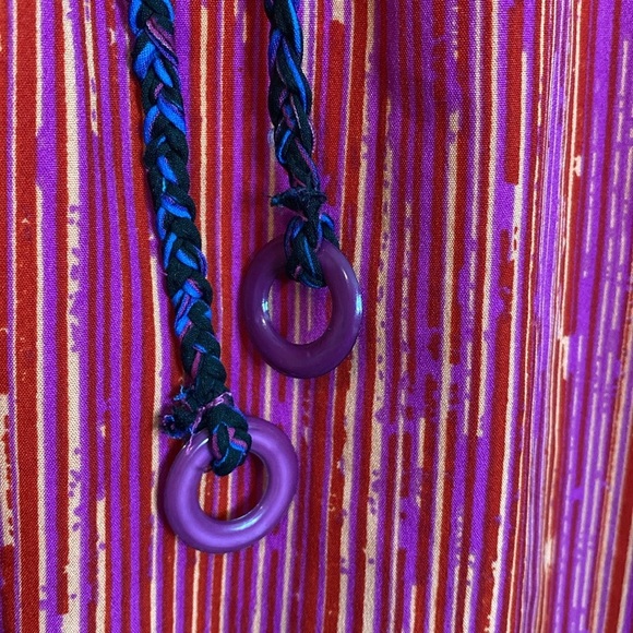 Billabong | Pink Striped Sun / Beach Dress - adjustable straps Crisscross - Med - Picture 3 of 9